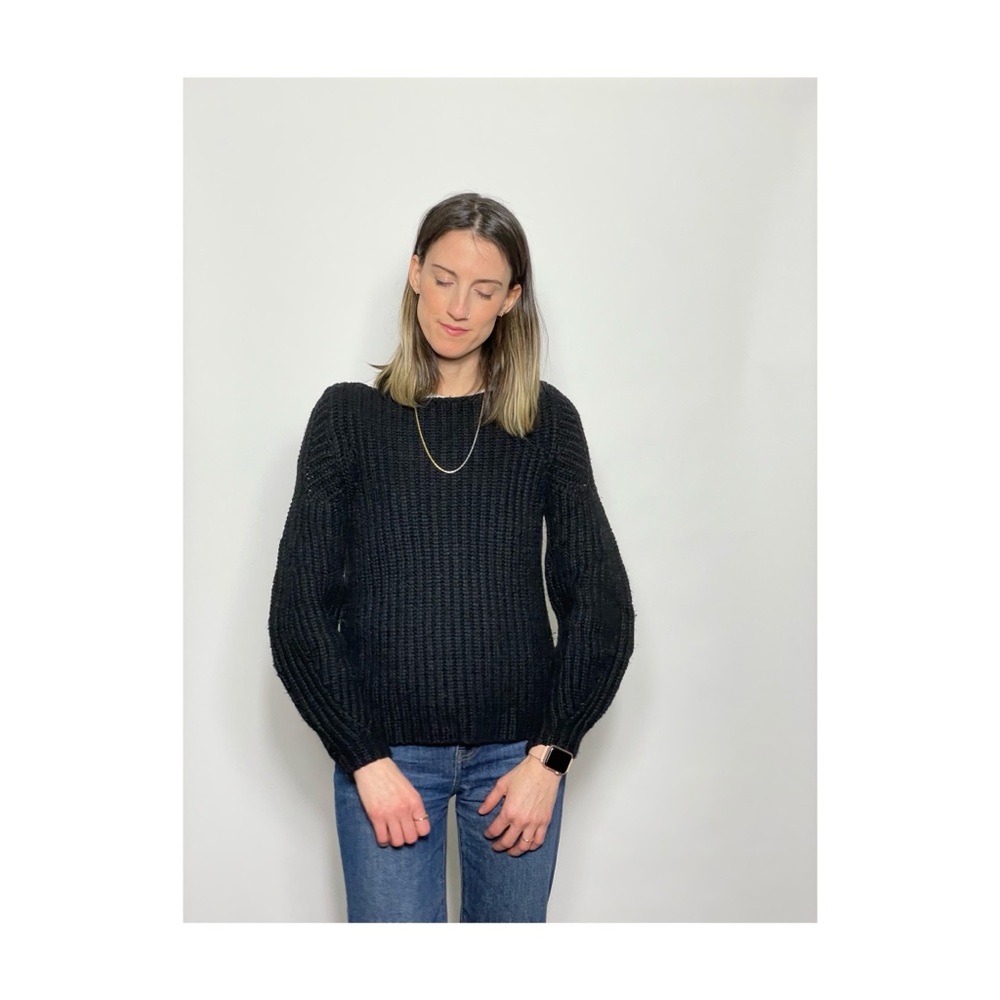 LOFT balloon sleeve knit sweater